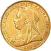 Monnaie, Grande-Bretagne, Victoria, Sovereign, 1899, Londres, TTB+, Or, KM:785