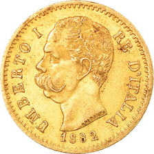 Moneta, Italia, Umberto I, 20 Lire, 1882, Rome, BB+, Oro, KM:21