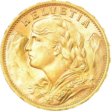 Münze, Schweiz, 20 Francs, 1930, Bern, UNZ, Gold, KM:35.1