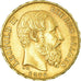 Moneta, Belgio, Leopold II, 20 Francs, 20 Frank, 1876, SPL-, Oro, KM:37