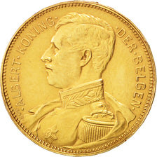 Belgium, 20 Francs, 20 Frank, 1914, Gold, KM:79