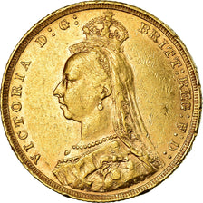 Moneta, Wielka Brytania, Victoria, Sovereign, 1892, London, AU(50-53), Złoto