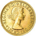 Moeda, Grã-Bretanha, Elizabeth II, Sovereign, 1966, AU(50-53), Dourado, KM:908