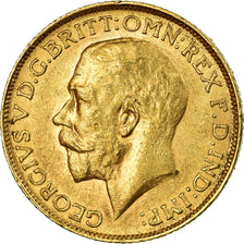 Moneda, Gran Bretaña, George V, Sovereign, 1912, London, MBC+, Oro, KM:820