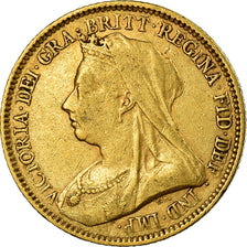 Moneta, Wielka Brytania, Victoria, 1/2 Sovereign, 1893, London, VF(30-35)