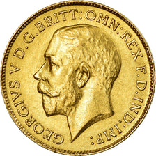 Monnaie, Grande-Bretagne, George V, 1/2 Sovereign, 1913, Londres, SUP, Or