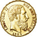 Moneta, Belgio, Leopold II, 20 Francs, 20 Frank, 1882, SPL-, Oro, KM:37