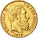 Munten, België, Leopold II, 20 Francs, 20 Frank, 1878, PR, Goud, KM:37