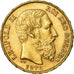 Moneta, Belgio, Leopold II, 20 Francs, 20 Frank, 1876, SPL-, Oro, KM:37