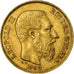 Coin, Belgium, Leopold II, 20 Francs, 20 Frank, 1868, Brussels, AU(55-58), Gold