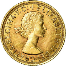 Münze, Großbritannien, Elizabeth II, Sovereign, 1966, VZ, Gold, KM:908