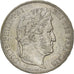 Moneda, Francia, Louis-Philippe, 5 Francs, 1834, Paris, MBC+, Plata, Gadoury:678