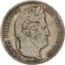 Moneda, Francia, Louis-Philippe, 5 Francs, 1837, Marseille, BC+, Plata