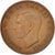 Moneta, Gran Bretagna, George VI, 1/2 Penny, 1945, MB+, Bronzo, KM:844