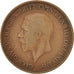 Coin, Great Britain, George V, 1/2 Penny, 1938, VF(20-25), Bronze, KM:837