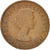 Coin, Great Britain, Elizabeth II, 1/2 Penny, 1959, EF(40-45), Bronze, KM:896