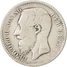 Munten, België, Leopold II, Franc, 1886, ZG+, Zilver, KM:29.1