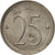 Moneta, Belgia, 25 Centimes, 1974, Brussels, AU(55-58), Miedź-Nikiel, KM:153.1
