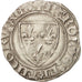 France, Charles VI, Blanc Guénar, Tournai, AU(50-53), Duplessy:377A