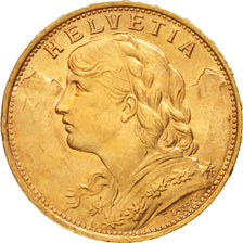 Schweiz, 20 Francs, 1922, Bern, UNZ, Gold, KM:35.1