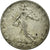 Moneta, Francja, Semeuse, 50 Centimes, 1907, Paris, AU(50-53), Srebro, KM:854