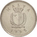 Moneda, Malta, 2 Cents, 1995, SC, Cobre - níquel, KM:94