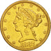 Munten, Verenigde Staten, Coronet Head, $5, Half Eagle, 1887, U.S. Mint, San