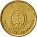 Coin, Argentina, 10 Centavos, 1987, MS(63), Brass, KM:98