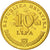 Moneda, Croacia, 10 Lipa, 2005, SC+, Latón chapado en acero, KM:6
