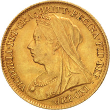 Gran Bretagna, Victoria, 1/2 Sovereign, 1898, BB+, Oro, KM:784