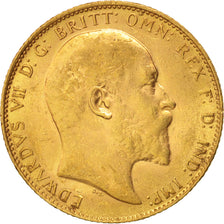 Munten, Groot Bretagne, Edward VII, Sovereign, 1907, ZF, Goud, KM:805