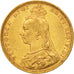 Great Britain, Victoria, Sovereign, 1890, EF(40-45), Gold, KM:767