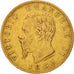 Munten, Italië, Vittorio Emanuele II, 20 Lire, 1862, Torino, ZF, Goud, KM:10.1