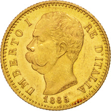 Italia, Umberto I, 20 Lire, 1885, Rome, EBC, Oro, KM:21