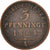 Coin, German States, PRUSSIA, Wilhelm I, 3 Pfennig, 1865, EF(40-45), Copper