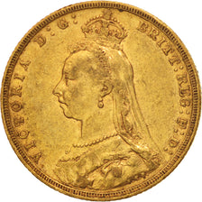 Great Britain, Victoria, Sovereign, 1888, EF(40-45), Gold, KM:767