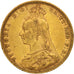 Moneda, Gran Bretaña, Victoria, Sovereign, 1889, MBC, Oro, KM:767