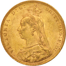 Moneta, Gran Bretagna, Victoria, Sovereign, 1890, BB+, Oro, KM:767