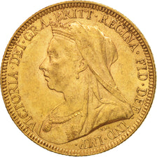 Moneta, Gran Bretagna, Victoria, Sovereign, 1893, BB+, Oro, KM:785