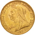 Munten, Groot Bretagne, Victoria, Sovereign, 1893, ZF+, Goud, KM:785