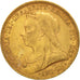 Coin, Great Britain, Victoria, Sovereign, 1893, EF(40-45), Gold, KM:785