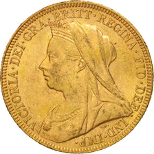 Münze, Großbritannien, Victoria, Sovereign, 1895, SS+, Gold, KM:785