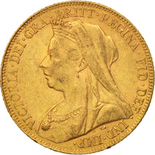 Coin, Great Britain, Victoria, Sovereign, 1899, AU(50-53), Gold, KM:785