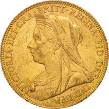 Monnaie, Grande-Bretagne, Victoria, Sovereign, 1900, TTB+, Or, KM:785