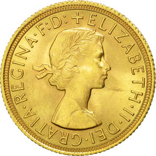 Munten, Groot Bretagne, Elizabeth II, Sovereign, 1958, UNC-, Goud, KM:908