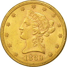 Monnaie, États-Unis, Coronet Head, $10, Eagle, 1889, U.S. Mint, San Francisco