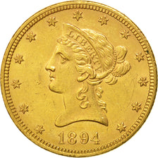 Monnaie, États-Unis, Coronet Head, $10, Eagle, 1894, U.S. Mint, Philadelphie