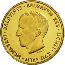 Coin, Belgium, Baudouin I, 20 Francs, 20 Frank, 1976, MS(65-70), Gold