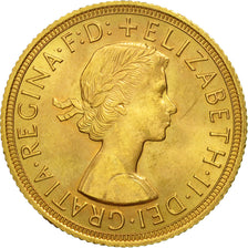 Moneda, Gran Bretaña, Elizabeth II, Sovereign, 1958, SC, Oro, KM:908