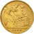 Moneda, Gran Bretaña, Edward VII, 1/2 Sovereign, 1908, MBC, Oro, KM:804